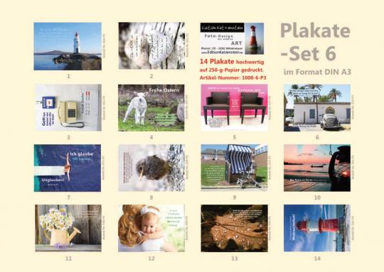 Poster A3 - 14-Stück-Set Nr. 6