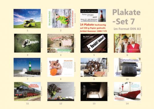 Poster A3 - 14-Stück-Set Nr. 7