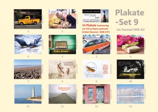 Poster A3 - 14-Stück-Set Nr. 9