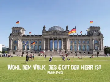 Christliches Banner - Berliner Reichstag