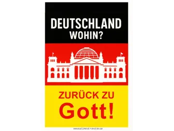 Christliches Poster A2 - Deutschland wohin?“