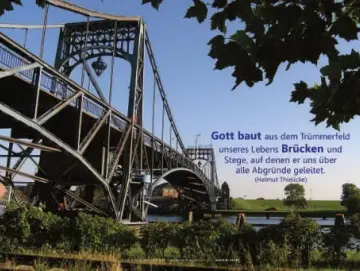 Christliches Poster A1 - Kaiser-Wilhelm-Brücke im Sommer