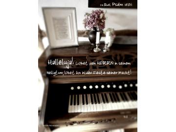 Christliches Poster A2: Altes Harmonium