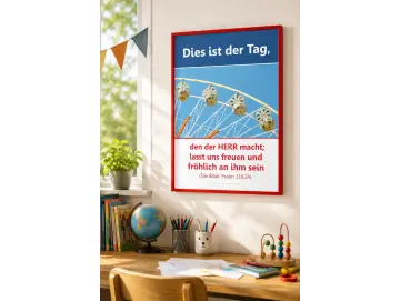 Christliches Poster A2 Hochformat– Riesenrad