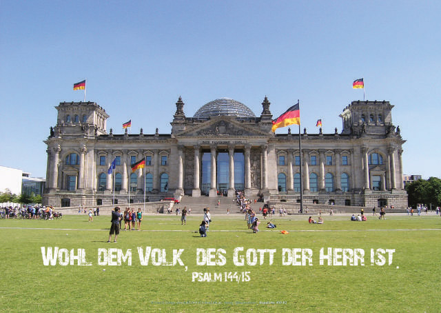 Christliches Poster A3: Berliner Reichstag