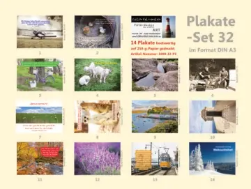 Chrstliche Poster A3 -Set 32 Schaukasten-Plakate