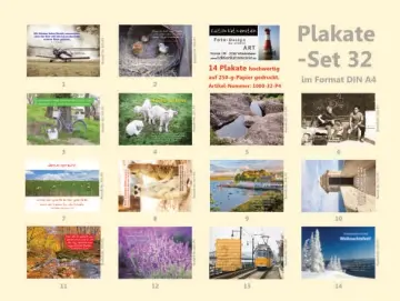 Chrstliche Poster A4 -Set 32 Schaukasten-Plakate
