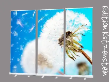Dekoration Trauerhalle: Roll-Up Display Set "Pusteblume"
