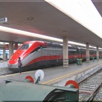 Leinwanddruck Eisenbahn - Italienischer Hochgeschwindigkeitszug
