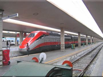 Leinwanddruck Eisenbahn - Italienischer Hochgeschwindigkeitszug