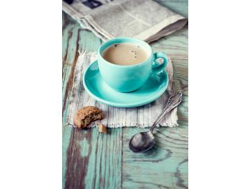 Leinwanddruck: Tasse mit frisch gebrühtem Kaffee