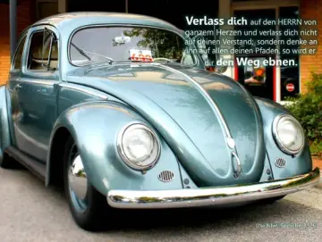 Leinwanddruck: VW Käfer Ovali