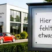 Schaukasten einer Freien Evangelischen Gemeinde