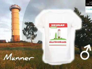 Merkenbach-T-Shirt mit Wasserturm-Logo, Männer