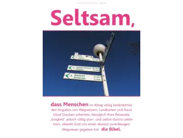 Hochformat-Poster A2 - Straßenlampe mit Wegweisern