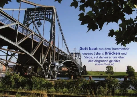 Poster A3 - Kaiser-Wilhelm-Brücke im Sommer