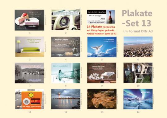 Poster A3 -Set -13 - Schaukasten-Plakate
