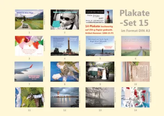 Poster A3 Set 15 - Schaukastenplakate