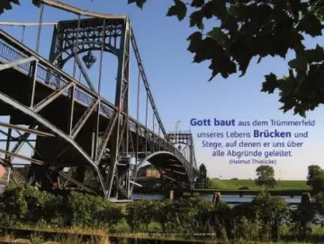 Poster A4 - Kaiser-Wilhelm-Brücke im Sommer