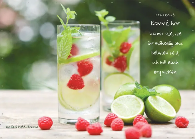 Poster A4: Limonadengläser