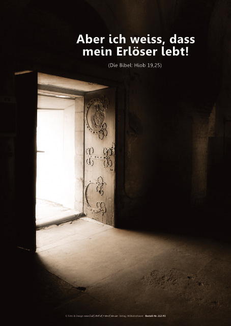 Poster Ewigkeitssonntag A2: Baumblatt mit Regentropfen