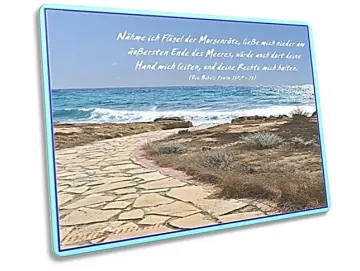 Christliche Postkarte - Strandweg Ayia Napa, Zypern