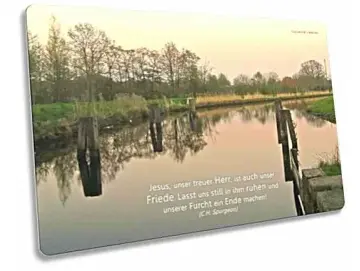 Postkarte: Abendidylle am Ems-Jade-Kanal