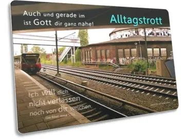 Postkarte: Berliner S-Bahnstation