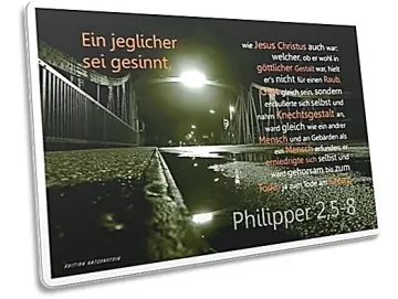 Postkarte: Brücke in Regennacht
