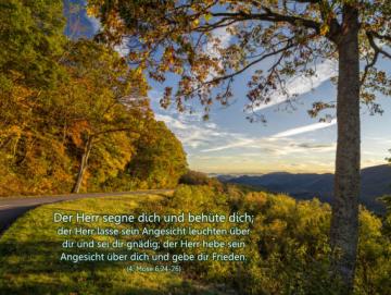 Postkarte: Bunte Herbstlandschaft“