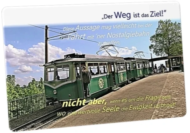 Postkarte: Historische Zahnradbahn