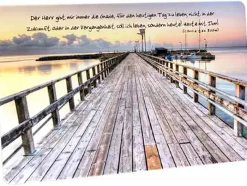 Postkarte: Holzsteg