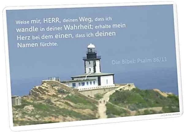 Postkarte: Leuchtturm auf Korsika