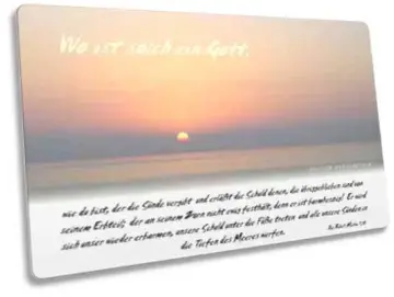 Postkarte: Sonnenuntergang