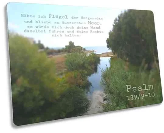 Postkarte: Verträumte Flussmündung