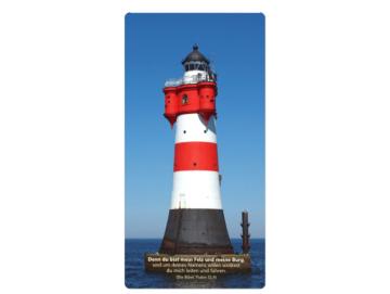 Postkarte, lang - Leuchtturm Roter Sand in Nahaufnahme Maxicard