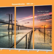 Roll-Up-Display - Moderne Hängebrücke - 300x200cm