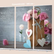 Roll-Up-Display - Papiertüte mit Rosen- 300x200cm