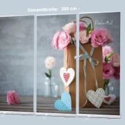 Roll-Up-Display - Papiertüte mit Rosen- 300x200cm