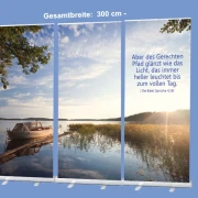 Roll-Up-Display - Verträumtes Seeufer- 300x200cm