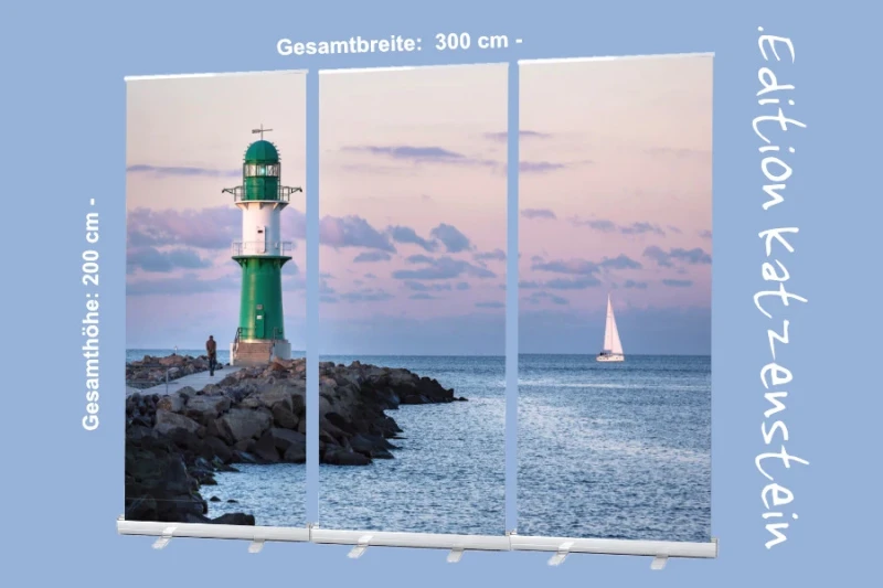 Roll-Up-Display - Westmolenfeuer Warnemünde - 300x200cm