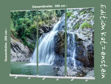 Roll-Up Display 3er-Set -"Wasserfall im Grünen" - Dekoration-Bestatterbedarf