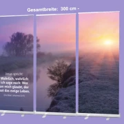 Bestatterbedarf, Dekoration  - Roll-Up Display "Flusslandschaft"