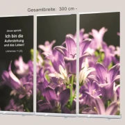 Roll-Up Display f. Bestattung, Trauerfeier -Ballonblumen