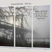 Roll-Up Display "KW-Brücke im Nebel" - Trauerfeier-Deko, Bestatter