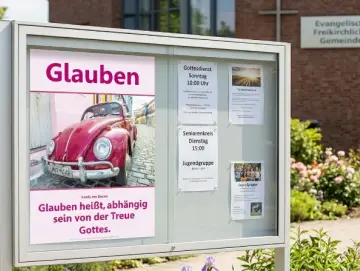 Wie erreicht ein Gemeindeschaukasten Menschen, die niemals einen Gottesdienst besuchen?