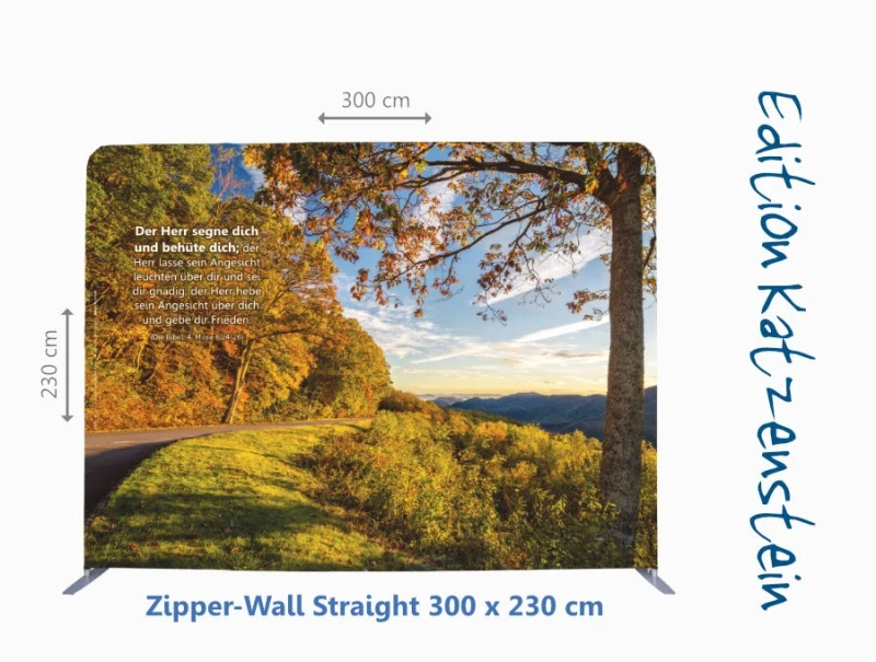 Zipper-Wall, Bestatterbedarf: Herbstlandschaft