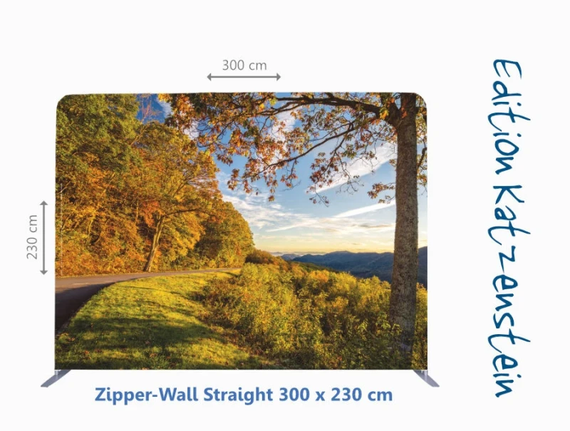 Zipper-Wall, Bestatterbedarf: Herbstlandschaft