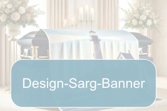 Sarg-Banner, Sargtücher,Bestatterbedarf, Trauerhallen-Dekoration