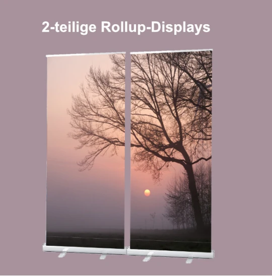 2-teilige Roll-Up Displays, Bestatterzubehör, Dekoration, Trauerfeier